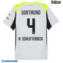 Camisa de Futebol Borussia Dortmund Nico Schlotterbeck #4 Equipamento Secundário 2025-26 Manga Curta